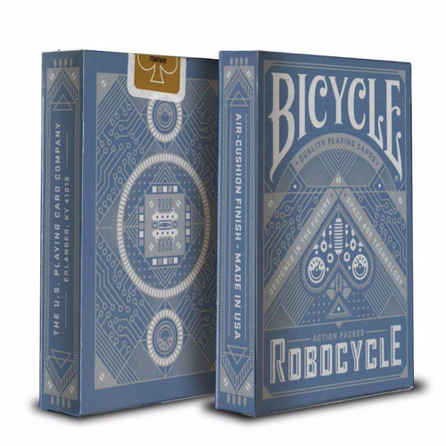 Cartas De Magia Y Poker Bicycle Robocycle Azules - Original