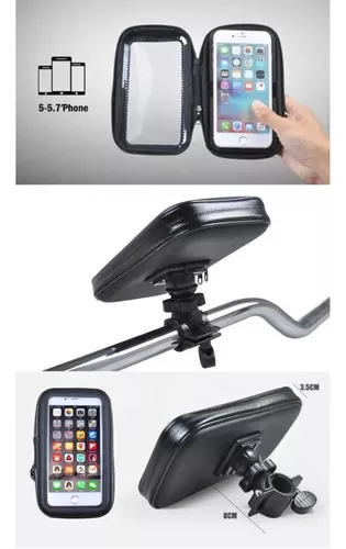 Soporte Holder Funda 360 Celular Gps Moto Bici Impermeable