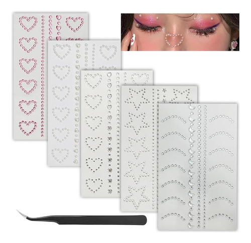 Gemas Faciales Autoadhesivas, Perlas Para Maquillaje, Joyas