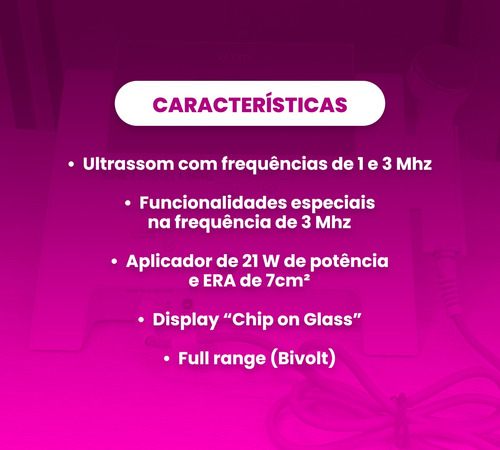 Sonic Compact 1-3 Mhz Aparelho De Ultrassom Fisioterapia