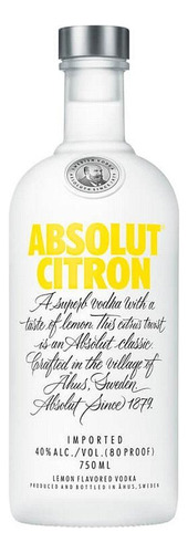 Vodka Absolut Citron 750 Ml