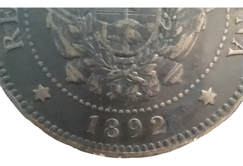 Moneda 1 Centavo De Patacón Argentina 1892 Cj# 47 Difícil