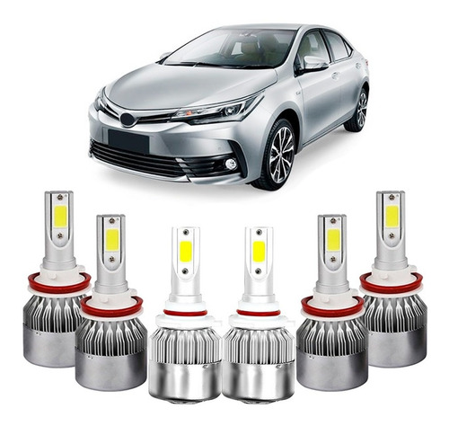 Kit Lampada Super Led Toyota Corolla Gli Xei 2015 Á 2018 