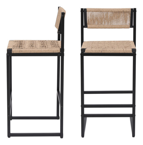 Gfdgfd Taburetes De Bar De Cocina Con Reposapiés Juego De 2