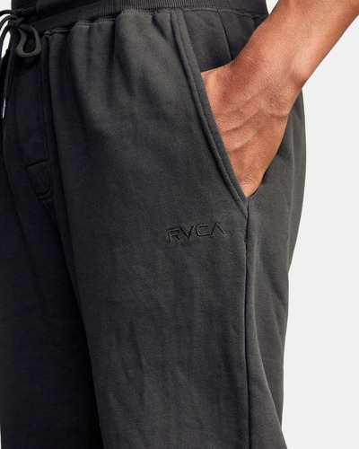 Pants Rvca Hombre Tonally Fleece Il Gris, Talla M, Algodón