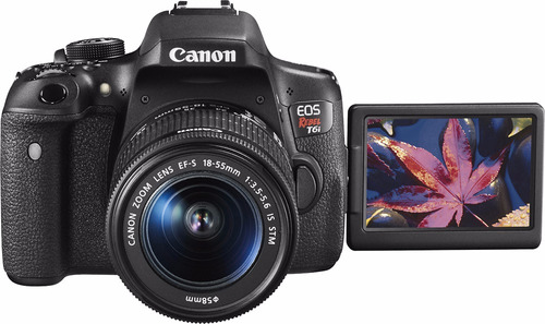 Camara Canon Eos Rebel T6i + Lente 18-55 Wi-fi® Y Nfc Origi