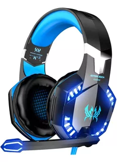 Fone Gamer Headset Kotion G2000 Pc, Ps4, Ps5, Xbox Azul Led