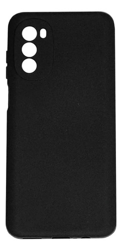 Funda Silicone Case Felpa Para Motorola E32 + Vidrio Full 9d