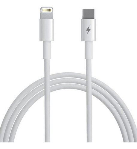 Cable Compatible Para iPhone 11 12 Carga Y Datos Color Blanco