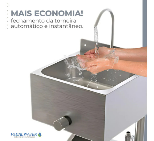 Kit 2 Lavatorio Lava Botas + Pia Assepsia Aço Inox Completo