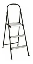 Comprar Escalera Cosco Plegable De Acero 3 Escalones Antiderrapante Negro