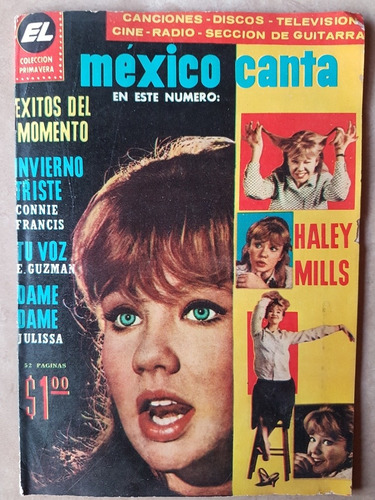 Revista Mexico Canta #312 (18) Año 1965 Haley Mills