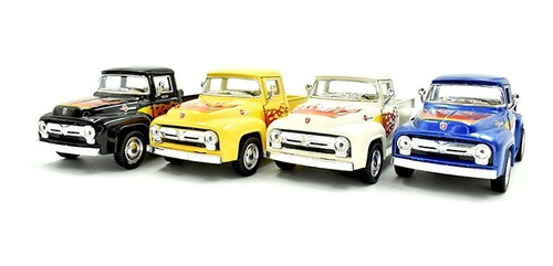 Ford F100 Pickup 1956 F Friccion 1:40 Serie 4 Pz Kinsmart