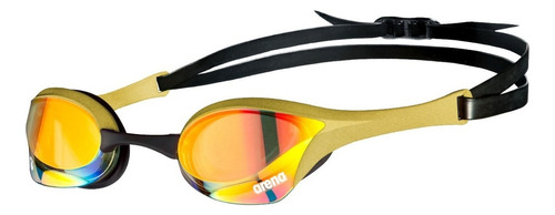 Goggles De Competencia Arena Cobra Ultra Swipe Mirror Color Amarillo/dorado