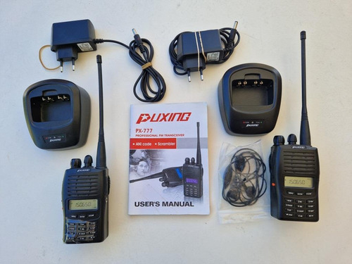  Juego De 2 Handyes Puxing Px-777 Uh 465-520mhz Uhf 