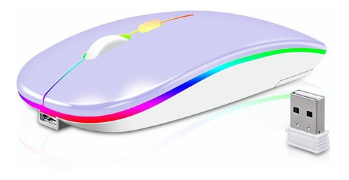 Mouse inalámbrico recargable GOOJODOQ  M06 violeta