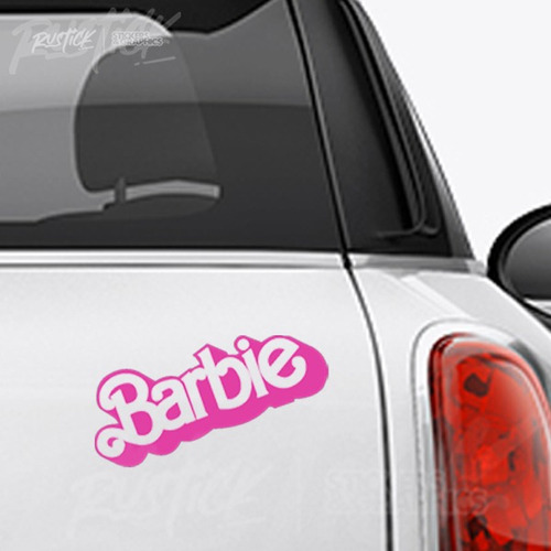 Calco Barbie Rosa Pelicula Ploteo Auto Camioneta Tuning 15cm