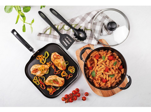 Batería De Cocina Tramontina Primaware 18 Piezas Color Gris