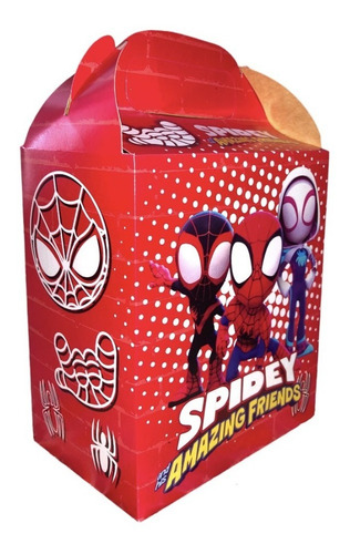 Caja Para Dulces Para Fiesta Con Tematica De Spider Verse