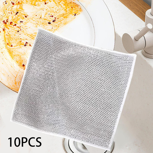 10 Uds. De Toallas De Alambre Para Platos, Trapos Para Lavar