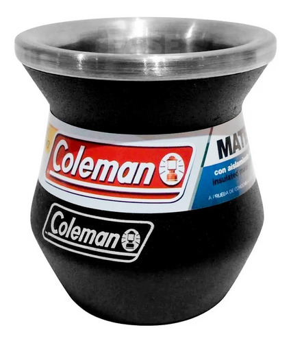 Mate Coleman Acero Inoxidable Aislamiento Térmico Negro