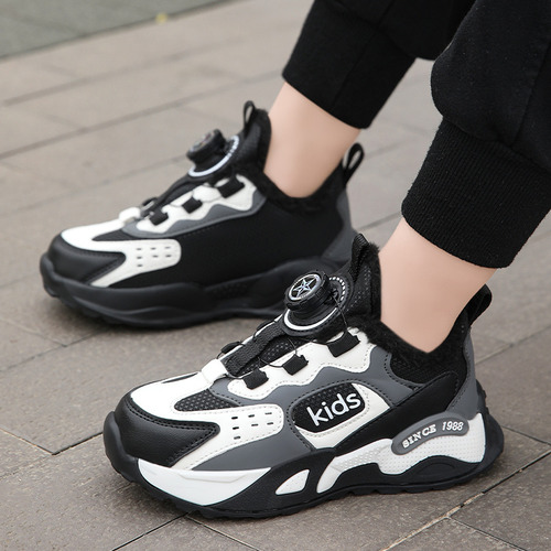 Zapatillas Deportivas De Terciopelo Para Niños En Invierno