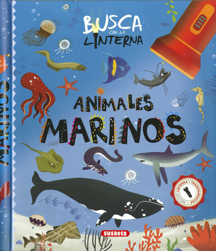 Libro Busca Con La Linterna Animales Marinos - Ediciones,...