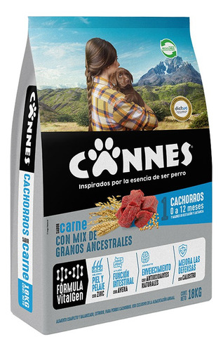 Alimento Cannes Cachorro Sabor Carne  18 Kg