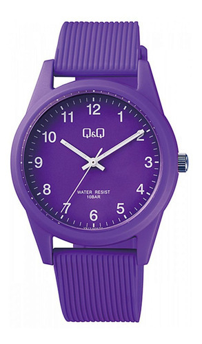 Reloj Deportivo Originales Marca Q&q Colores Para Mujer Color de la correa Morado
