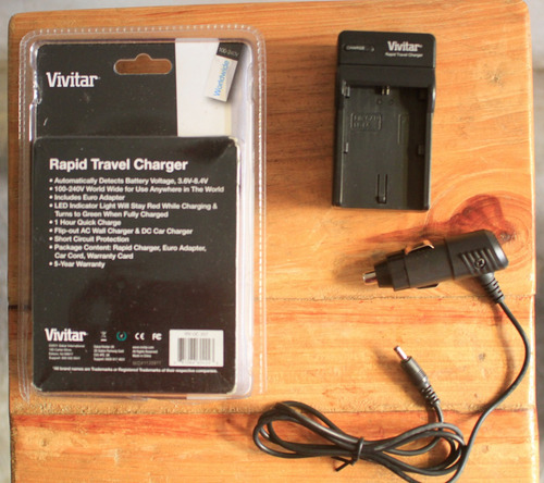 Imagen 2 de 2 de Vivitar Cargador Portatil Baterias Canon Lp-e6 Ofertas 2023!
