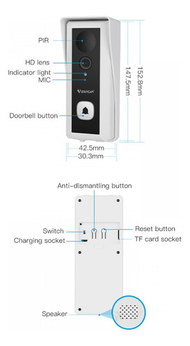 Timbre Vstarcam Con Camara Wifi 