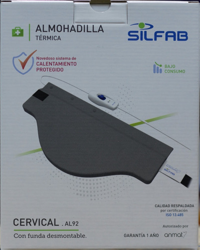 Almohadilla Silfab Eléctrica Térmica Cervical Cuello Al92