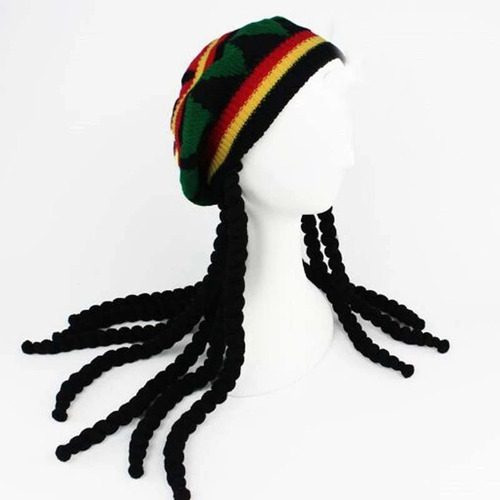 Boina Rastafari Chapéu Cabelo Reggae Fantasia Carnaval