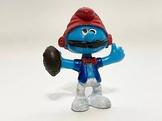 Figura Pitufo Fútbol Americano Bootleg Pitufos