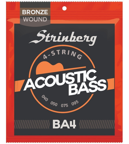 Kit 3 Encordoamento Baixo Acústico Baixolão 4c Strinberg Ba4
