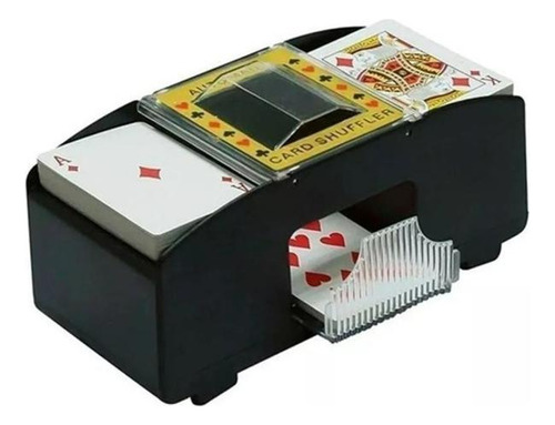 Kit Fichas Poker 100 Pçs Dois Baralhos + Embaralhador Cartas
