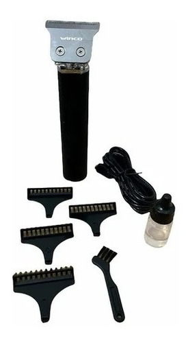 Imagen 2 de 6 de Maquina De Cortar Pelo Inalambrica Barba Patilla Winco W-820 Color Negro