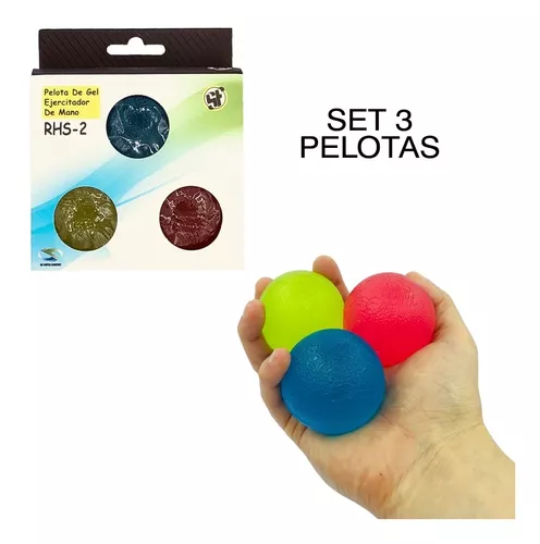 Pelotas De Gel Para Ejercitar Mano En Rehabilitación. 3pzs