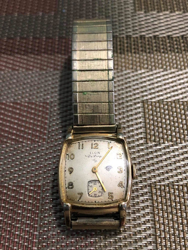 Reloj Elgin De Luxe Brazalete Oro 10k Filled Usado Vintage