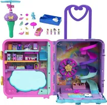 Comprar Set De Juego Polly Pollyville, Maleta De Viaje Con 4 Muñecas