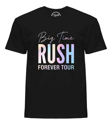 Playera Big Time Rush Forever Tour Tornasol T-shirt