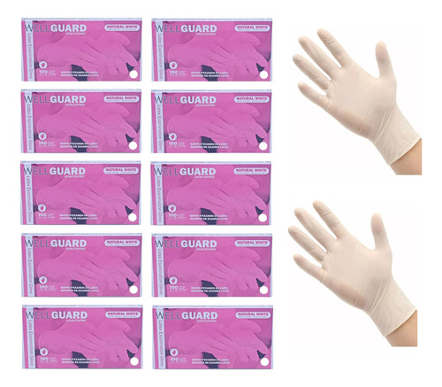 Guantes Latex Descartables Cajon 1000 Unid - Mil Guantes