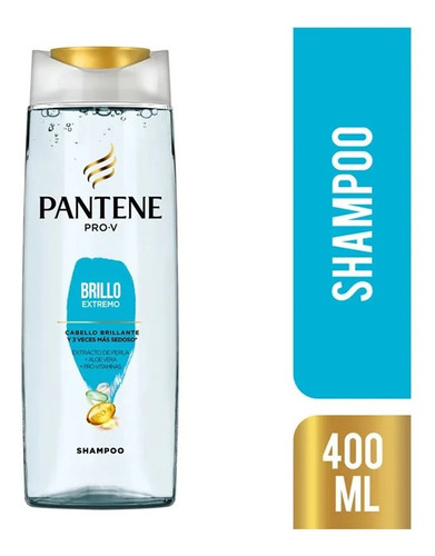 Shampoo Pantene Brillo  Extremo 400ml( 1un)-super