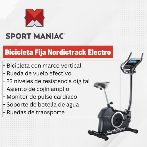 Imagen 2 de 7 de Bicicleta Fija Nordictrack Electro Magnetica Con Programas Gx2.7