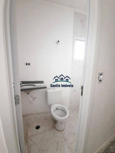 Cobertura Com 2 Quartos,, Sala, Cozinha, Vaga Coberta Com Planejados À Venda, 90 M² Por R$ 279.000 - Vila Guiomar - Santo André/sp - Co0349