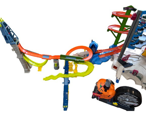 Garage Hotwheels, Pista, Tracks, Accesorios Y Coches (Usado)