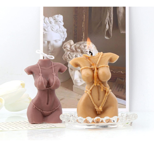 Molde De Cuerpo De Mujer 3d, 2 Piezas Molde De Vela De ...