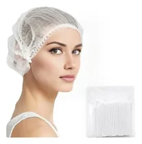 Comprar 100 Piezas Gorro Plisado Desechable Cofia Antipolvo Blanca
