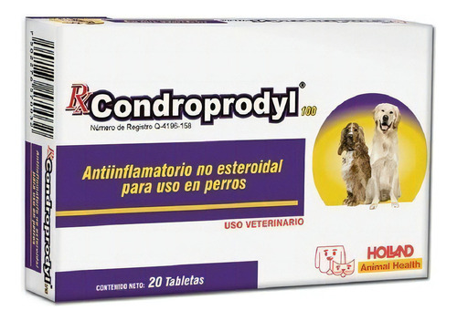 Holland Condroprodyl 100 Mg 20 Tabletas Divisibles Carprofen