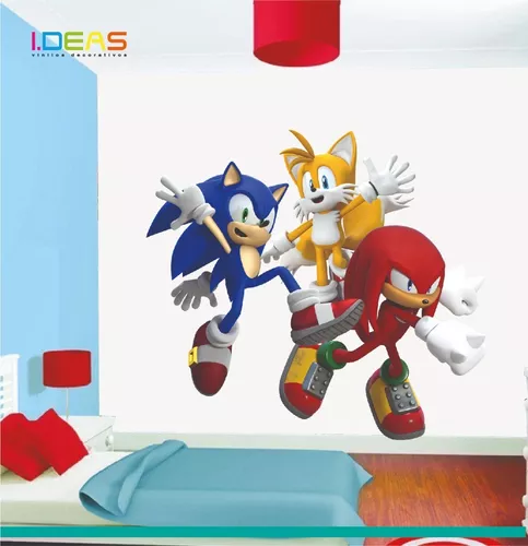 Sticker decorativo murale Sonic